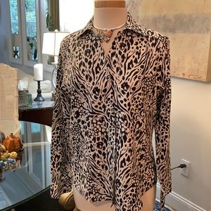 Chicos like new black and white cotton, organic pattern